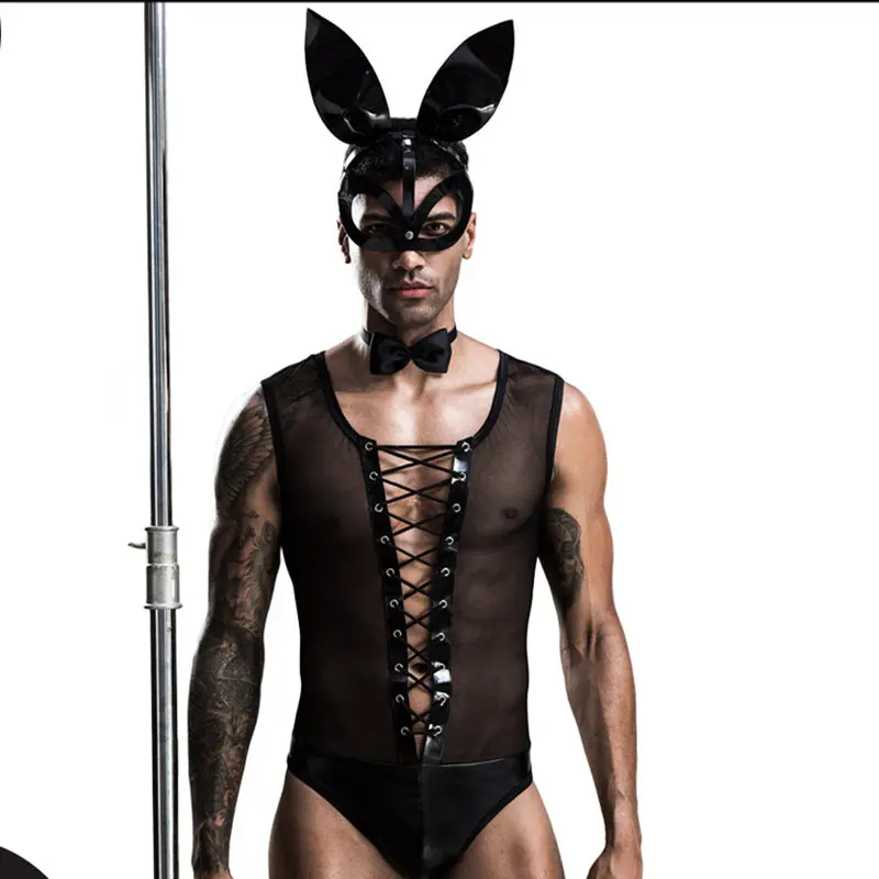 Мужской ремни для нижнего белья мужская одежда кролика фетиш геев сексуальный
