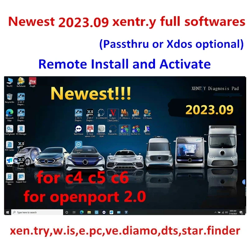 

Newest 2023.09 Xentry Software Remote Install and Activate DT.S WI.S EP.C for MB STAR SD C4/C5/C6 Diagnostic Tool openport 2.0