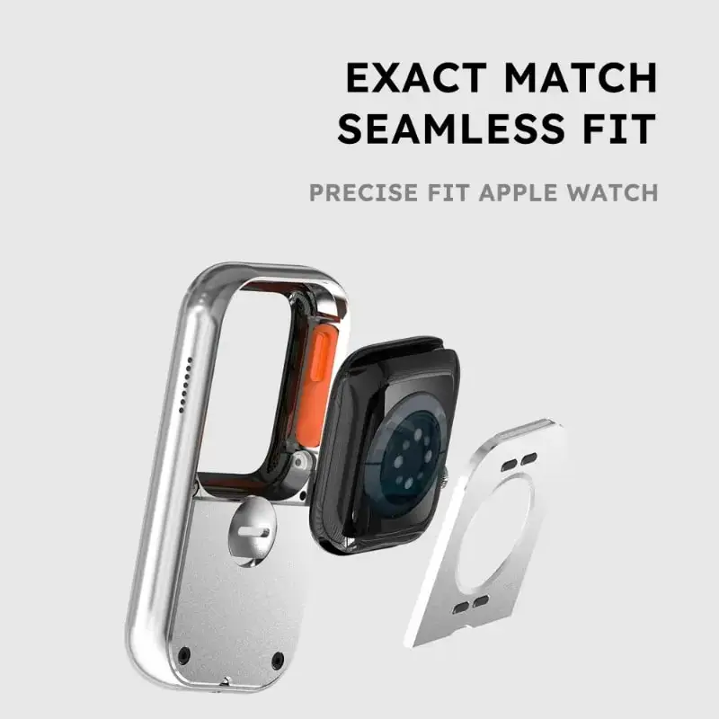 Фото Защитный чехол RePod из алюминиевого сплава с ЧПУ для Apple Watch Series 10/9/8/7/6 в стиле ретро-бокса, 45/44/41/40 мм №5