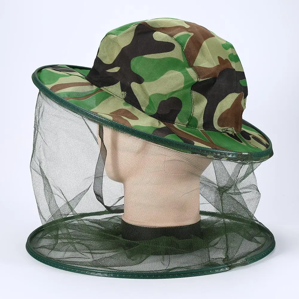 

1Pcs Camouflage Beekeeping Hat Anti-mosquito Bee Bug Insect Fly Mask Cap Hat Head Net for Outdoor Fishing Camping Hunting