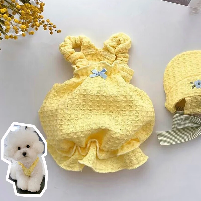 

Summer Pet Dogs Vest Dress Sweet Bow Dogs Clothes Cotton Breathable Puppy for Small Medium Dog Clothing French Bulldog Chihuahua