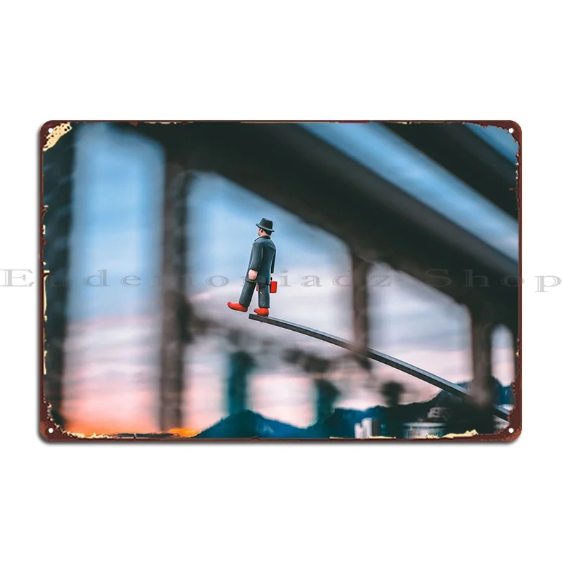 

Street Photography Metal Sign Pub Decoration Cave Create Mural Tin Sign Poster