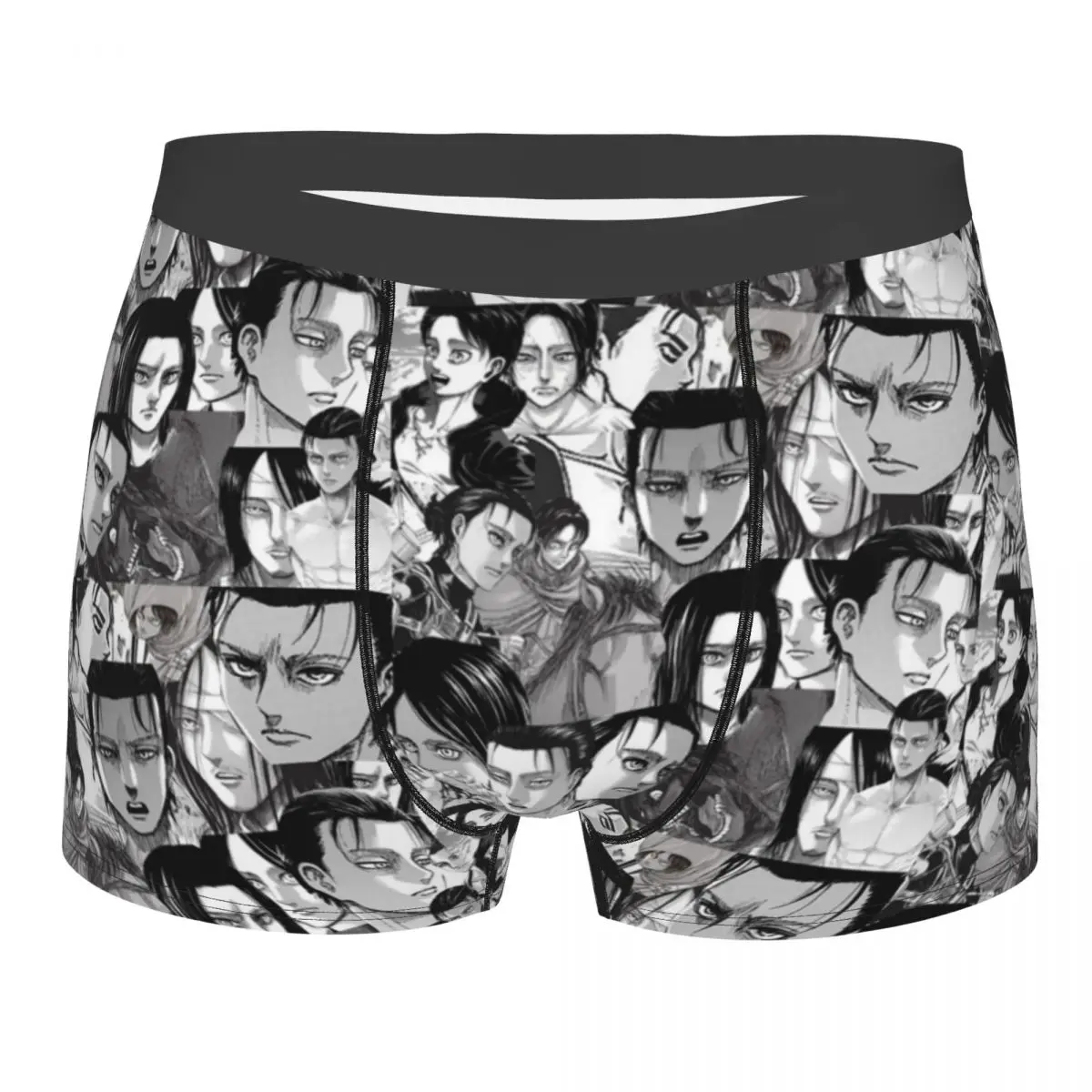 

Man Attack On Titan Eren Yeager Manga Panels Underwear Funny Boxer Briefs Shorts Panties Male Breathable Underpants S-XXL