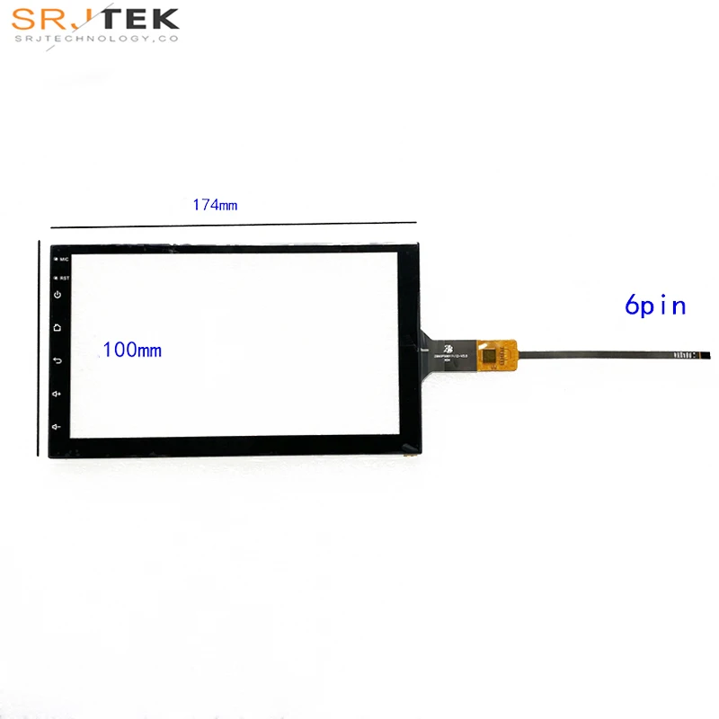 

New Car Video Play Touch XY-PG70049-FPC ZB90PS0011 7Inch Capacitive Screen For GPS CAR 175mm*100mm TouchSensor Glass Gt911 Chip