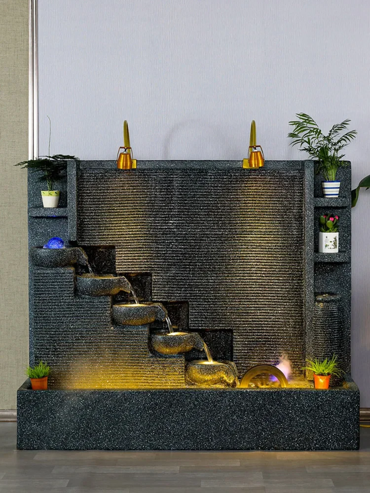 w europejskim stylu na ścianie wodnej skalna cyrkulacyjna fontanna sklep firmowy willa korytarz wewnętrzny krajobraz ozdoby podłogowe