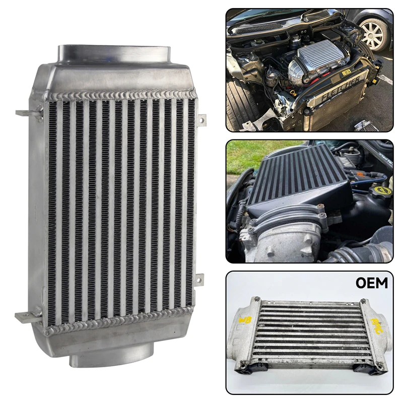 z górnym uchwytem Turbo Supercharged Intercooler pasuje do BMW Mini Cooper S R53 R50 02-06 Akcesoria samochodowe czarny/srebrny