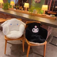 kawaii sanrio cinnamoroll kuromi plush cushion cartoon plush seat cushion with backrest cushion anime soft toy gift