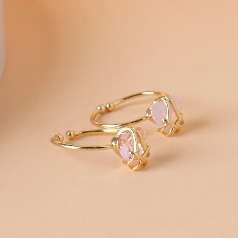 

Модные кольца Барби в форме сердца для женщин и девушек розовое кварцевое розовое кольцо в форме сердца открытые Регулируемые кольца на палец ювелирные изделия аксессуары в подарок