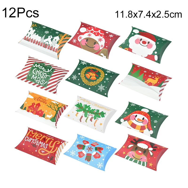 Рождественские подарочные коробки из крафт-бумаги ZQNYCY