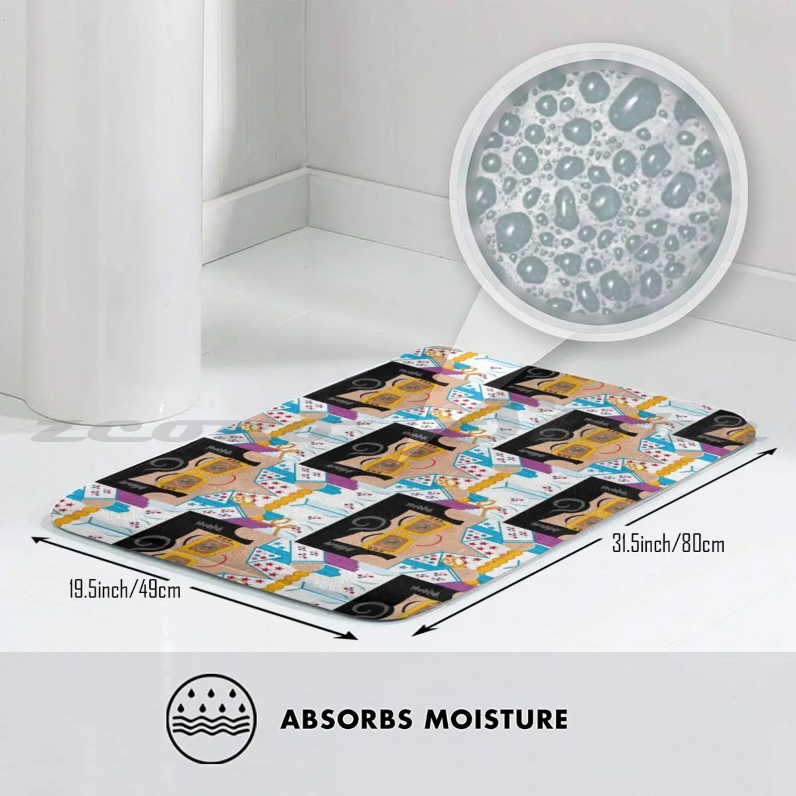 Король рок Н РОЛЛА! Мягкий нескользящий коврик подушка Elvis King Of And Roll N Presley Iconic |