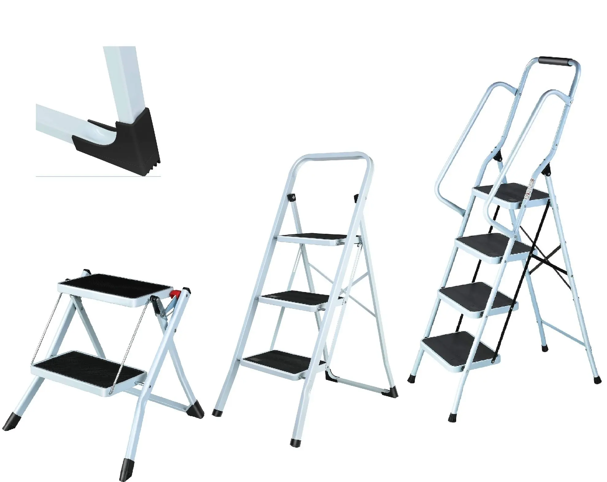 

Household Ladder Folding Step Ladder Steel Ladder Folding Ladder Wide Non-Slip Pedal Non-Slip Glue Household Portable Ladder