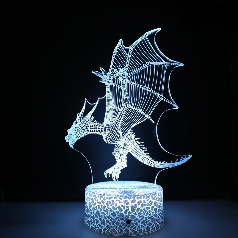 Ночник Nighdn с динозавром 3d акриловые светодиодные ночники питанием от Usb