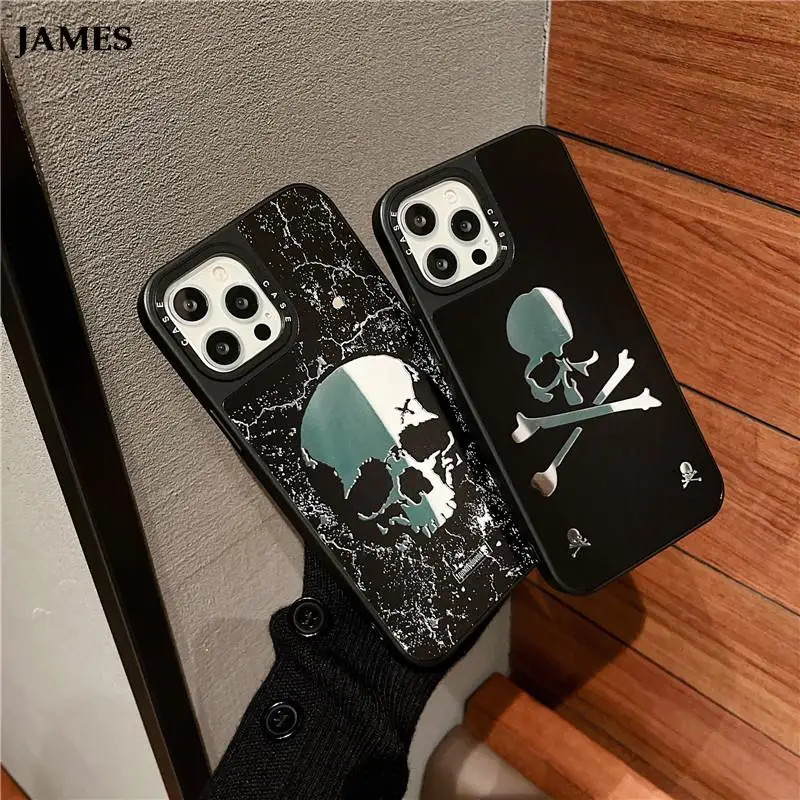 JAMES японский Роскошный чехол для телефона с черепом Apple iPhone 6 7 8 Plus 11 12 13 Pro X XS Max XR