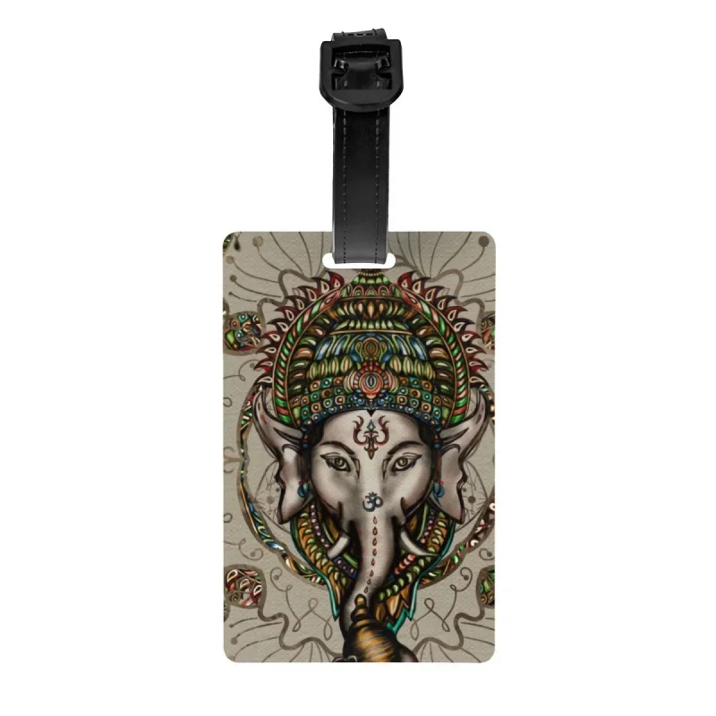 

Ярлык для багажа Mandala Lord Ganesha для чемоданов, Забавный ярлык для багажа Ganesh Ganesa Ganapati Elephant