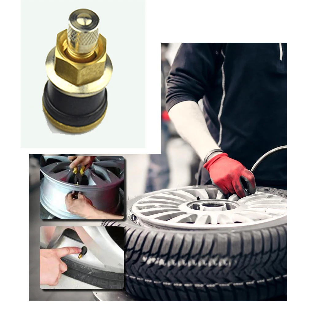 

Universal TR575 Straight Brass Truck Tire Valve Stem Car Tighten Up Tubeless Tire Valve Stem