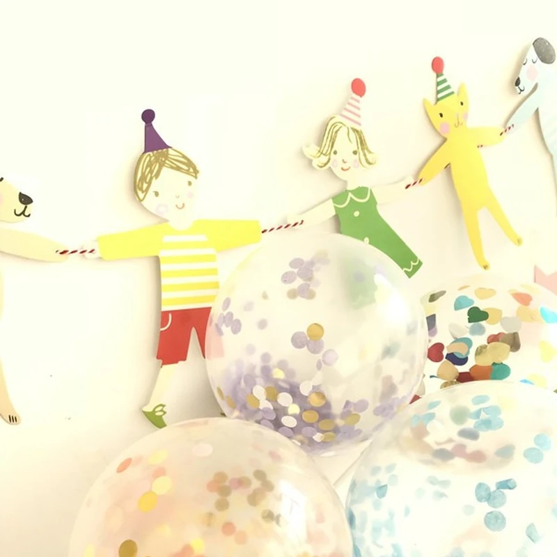 

Баннер для дня рождения, флаг для мальчиков и девочек, «руки в руки», милый кот, собака, мультфильм, «сделай сам», флажки, декоративная бумага ...