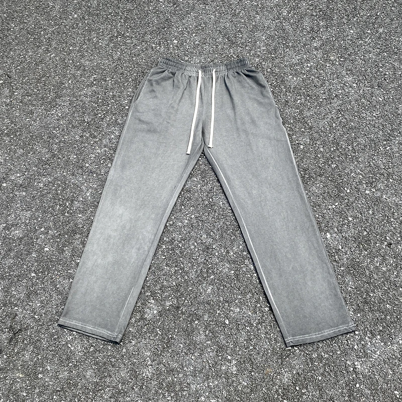 

23SS новые стильные потертые драпированные свободные спортивные брюки в стиле High Street, мужские и женские брюки, потертые брюки в стиле хип-хоп, Модные Бермуды