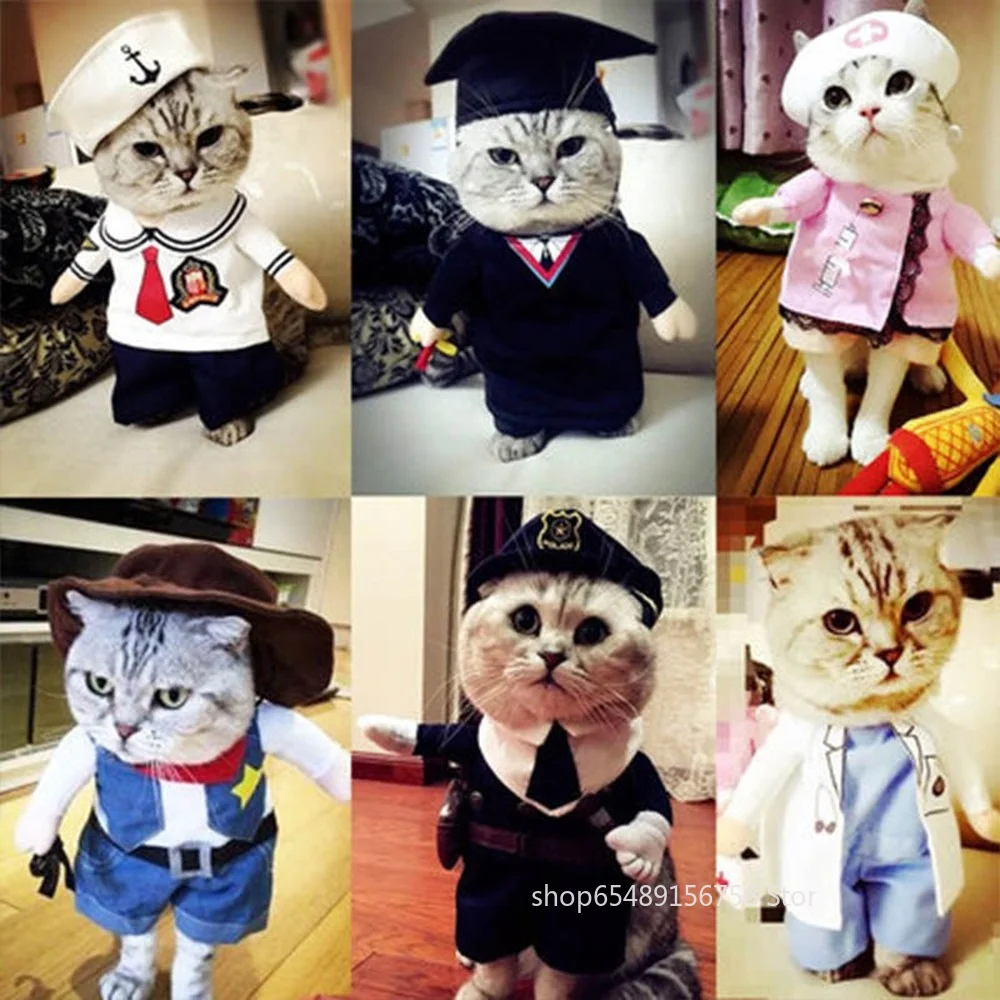 Милая детская одежда для домашних животных пиратский костюм кошек корсаров