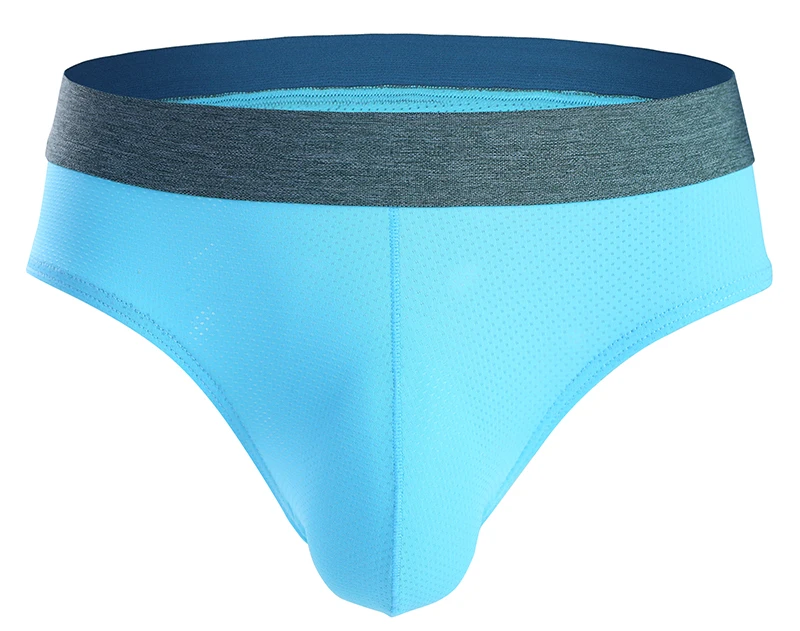 Трусы-брифы мужские с мешочком для пениса нейлоновые мягкие удобные плавки