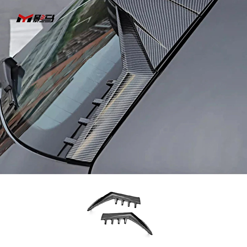 

Стильная наклейка ABT для заднего спойлера из углеродного волокна, крышка бокового крыла, отделка, задний спойлер для VW Golf MK8 GTI R-Line 2021 2022 2023, комплект для тела