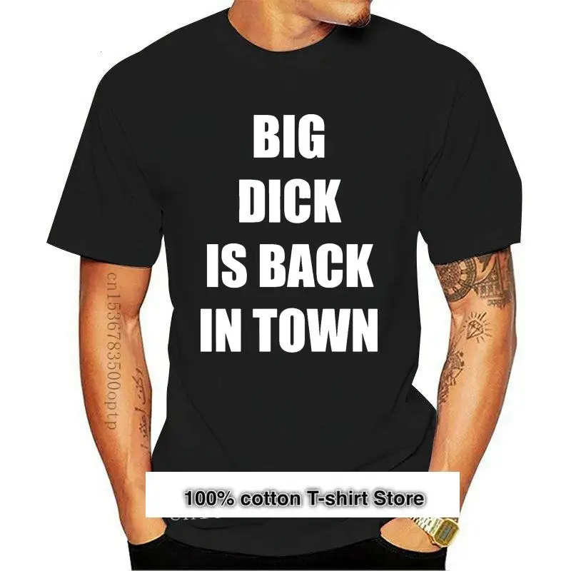 

Camiseta de манга corta para hombre, Camisa ajustde La Maxpa Big Cock Is Back In Town, para Primavera, nueva marca