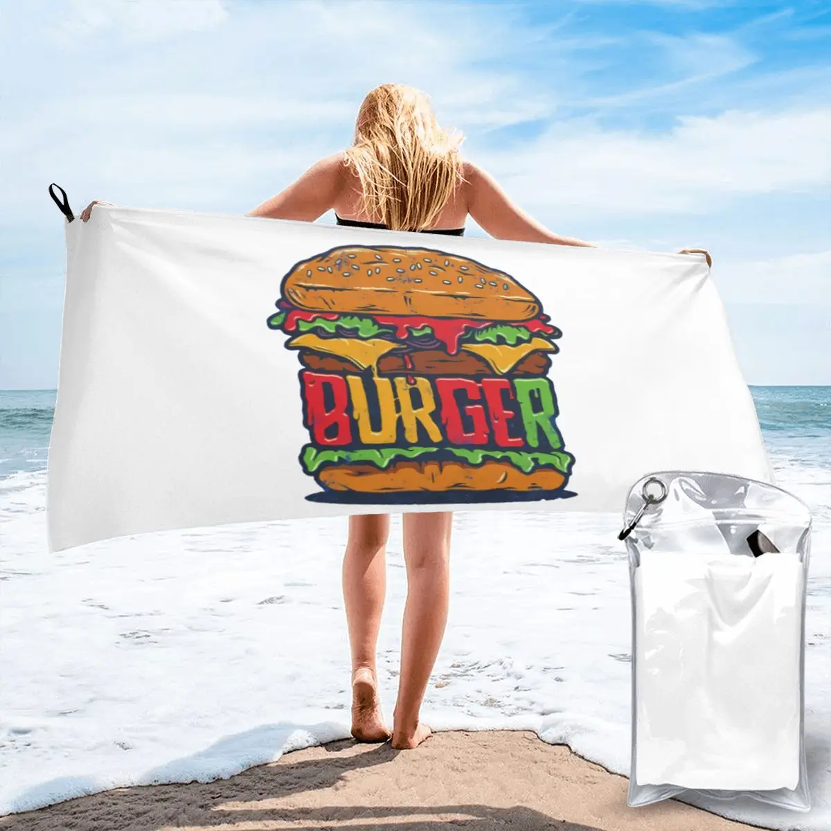 Барбекю гриль для шеф-повара булочка гамбургер банное полотенце из полихлопка