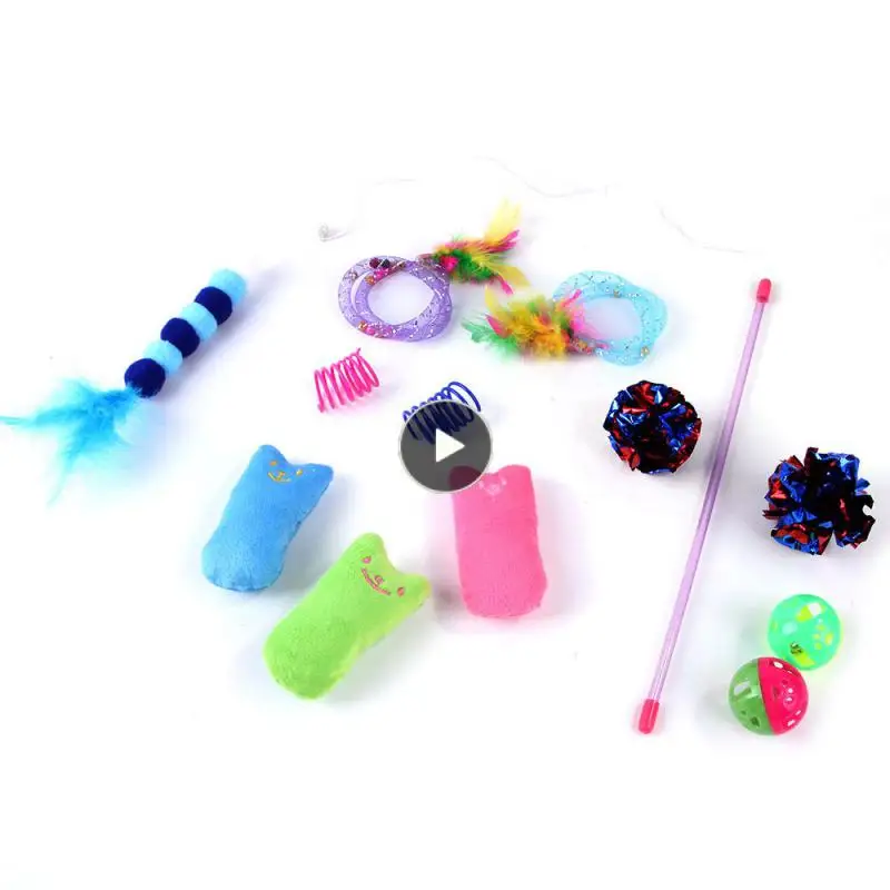 

Cat Toy Feather Cat Teaser Wand Cat Interactive Toy Funny Caterpillar Colorful Rod Teaser Wand Pet Cat Supplies Cat Accessory