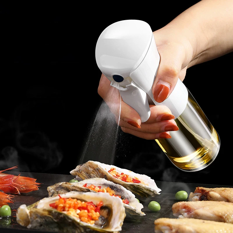 

200/300/360/500ml Oil Spray Bottle Cooking Oil Spray Olive Oil Bottle Camping BBQ Baking Vinegar Soy Sauce Sprayer Containers