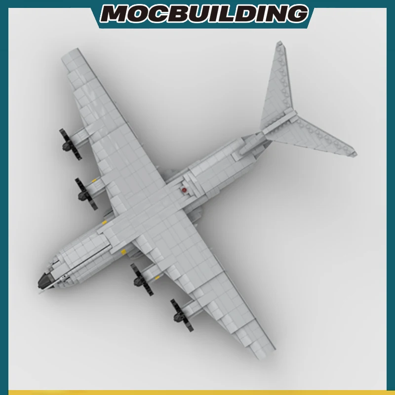 Строительный блок MOC A-400M Atlas мини-масштабная модель транспортного самолета