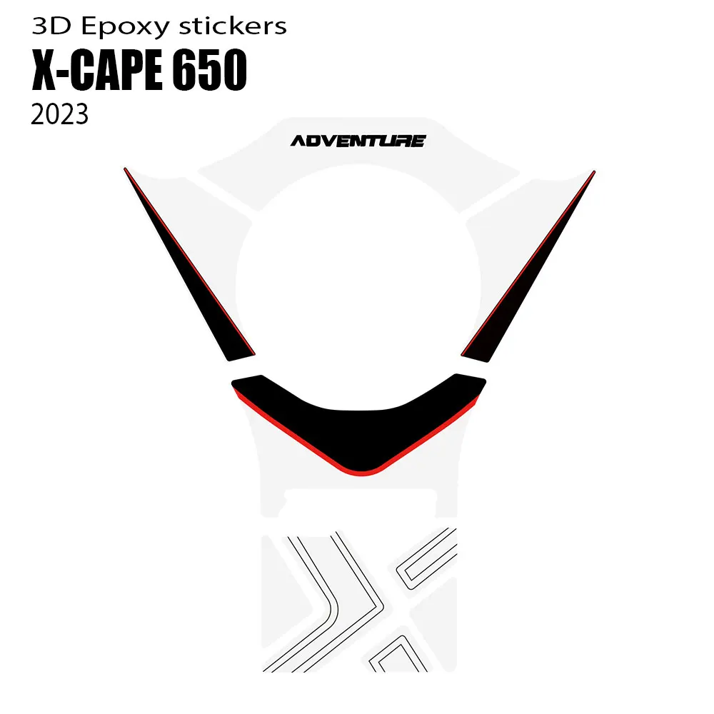 For Moto Morini X Cape 650 2022 Motorcycle Accessories 3D Epoxy Resin Sticker Decal X-CAPE 650 2022 2023