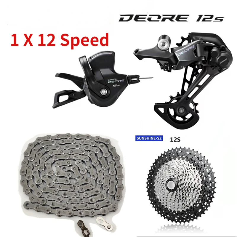 Deore M6100 1x1 2 скоростные переключатели групсет 12 Скоростей правый рычаг