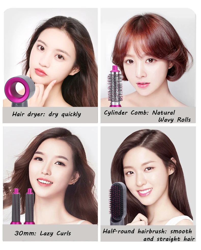 Домашний набор 5 в 1 фен для волос электрическая щетка с горячим воздухом фена