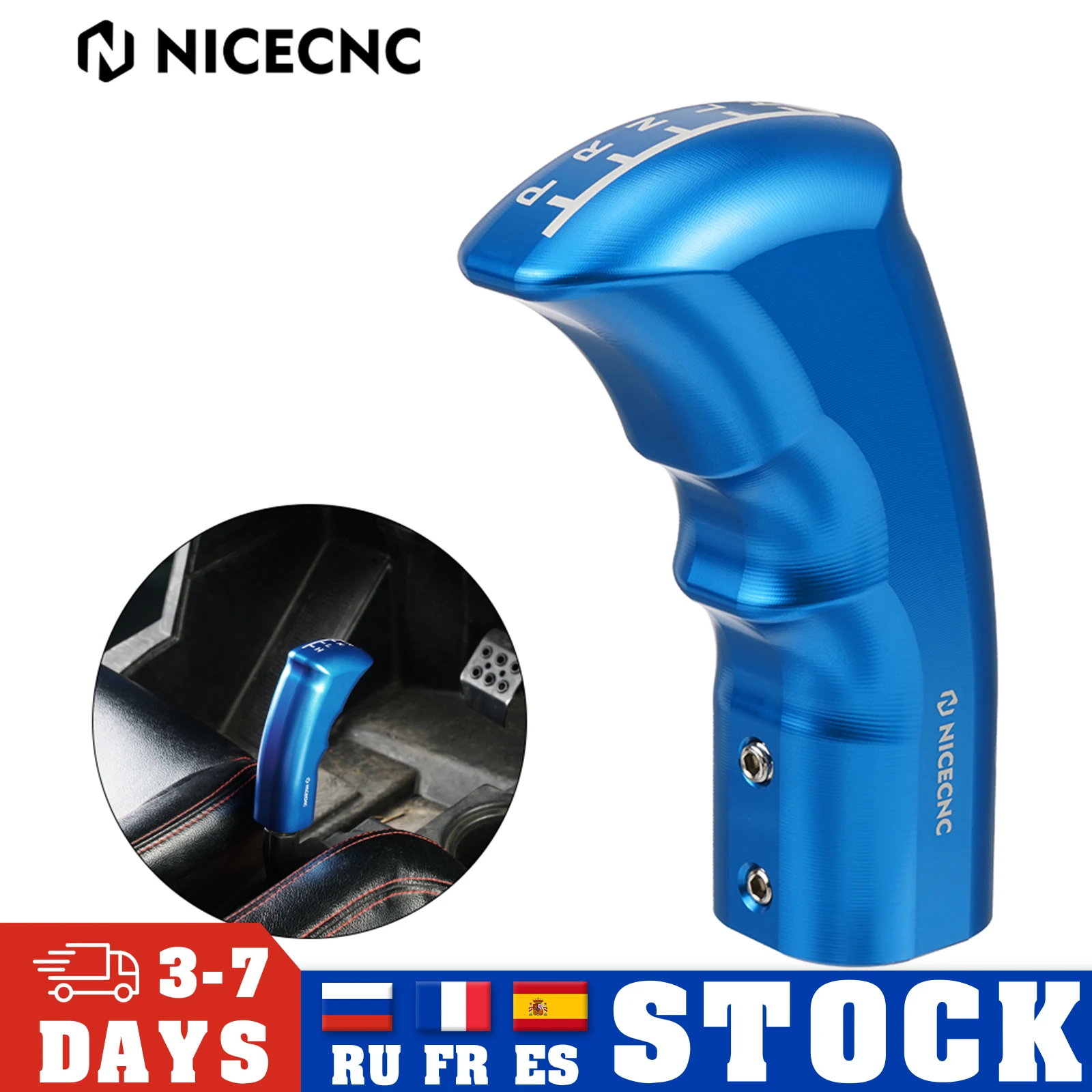 

NiceCNC UTV Hand Gear Shift Knob Grip For Polaris SPORTSMAN ACE 570 325 2015 RZR XP 4 1000 TURBO S4 RS1 900S 6061-T6 Aluminum