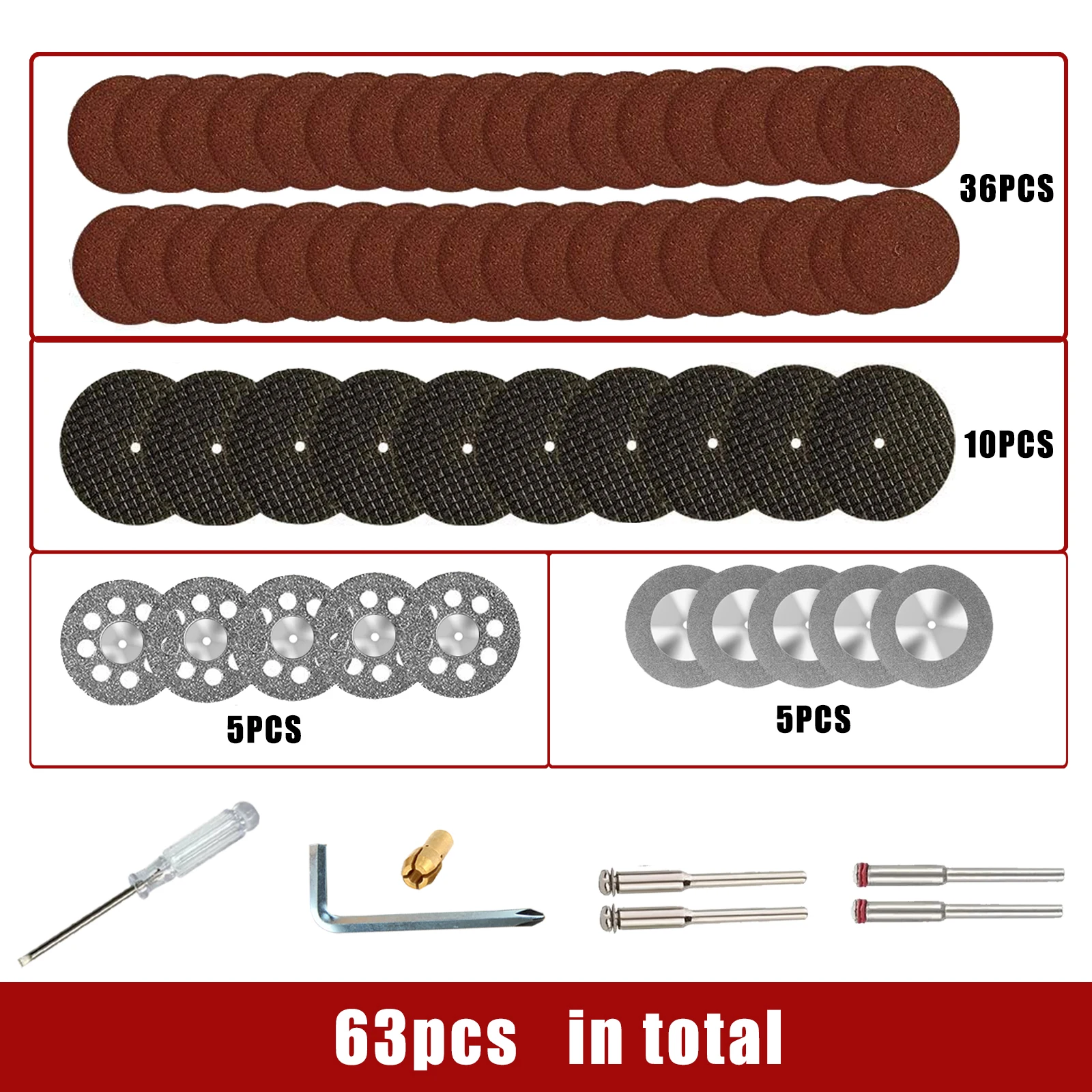 

Набор мини-режущих дисков из быстрорежущей стали 63/71 шт., лезвие для циркулярной пилы, Алмазное стекловолокно, полимерное режущее колесо для вращающегося инструмента Dremel