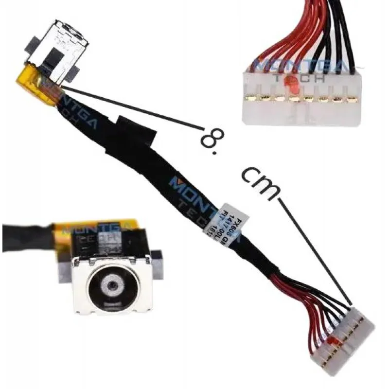 Новый разъем питания постоянного тока с кабелем для Asus TUF FX505 FX705 fx705d FX505D FX505DT 6Pin