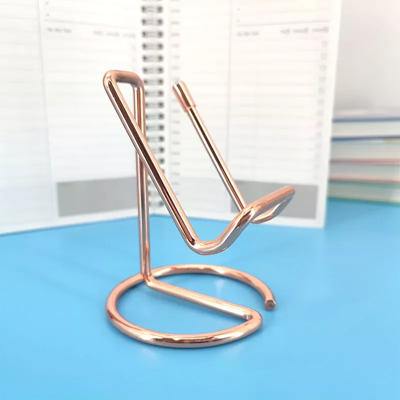 

Stand Wrought Iron Mobile Phone Tablet Desktop Reading Organizer Storage Rack Decorative Desk Accessories