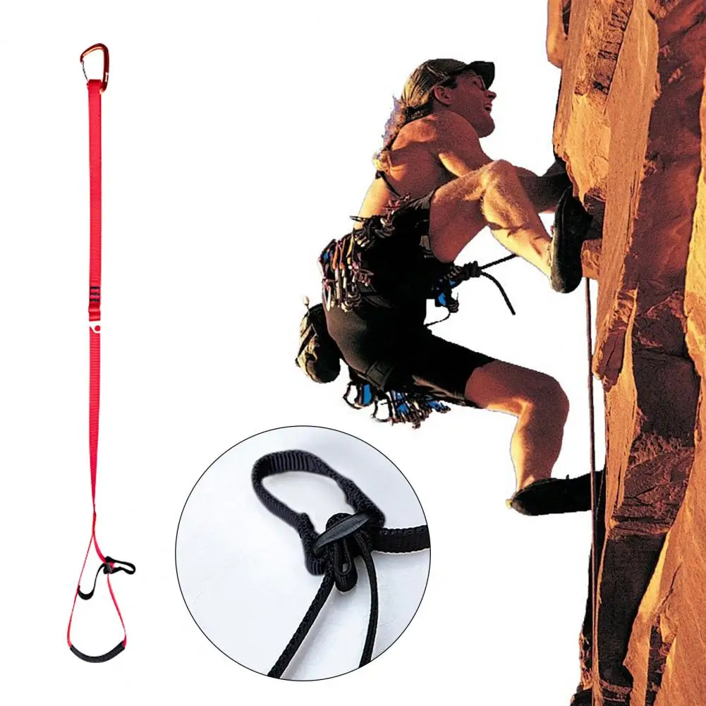 

80cm-120cm Nylon Climbing Pedal Strip Outdoor Rock Climbing Mountaineering Foot Belt Rock Ascending Pedal Belt Outdoor Tools