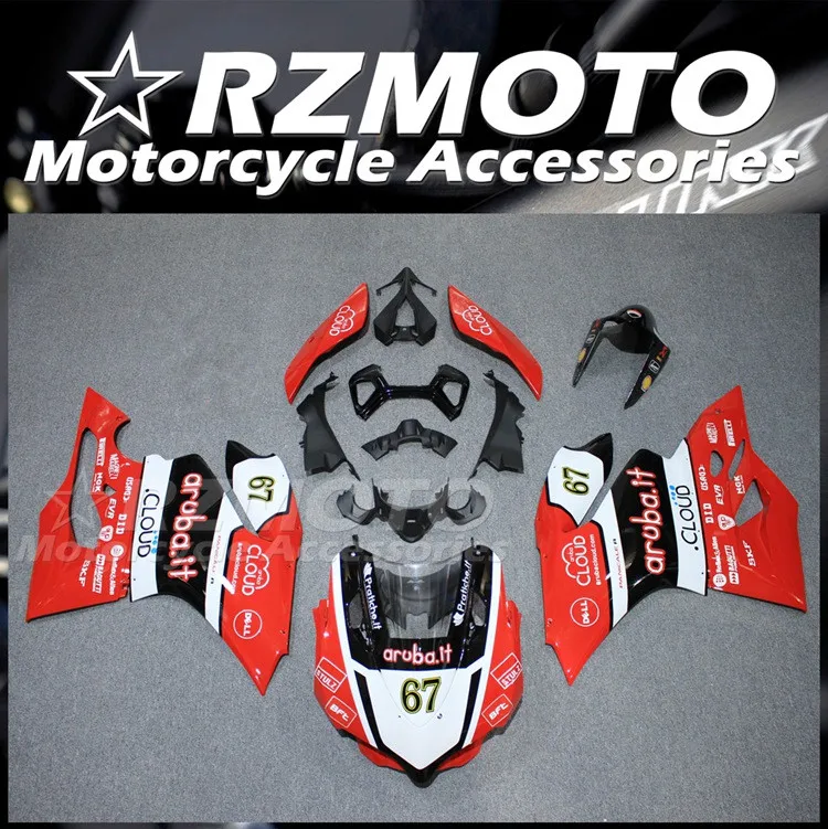 

Защитный чехол на весь корпус из АБС-пластика для мотоцикла, комплект обтекателей для Ducati 899 1199 Panigale s 2012 2013 2014 12 13 14 Cool 67