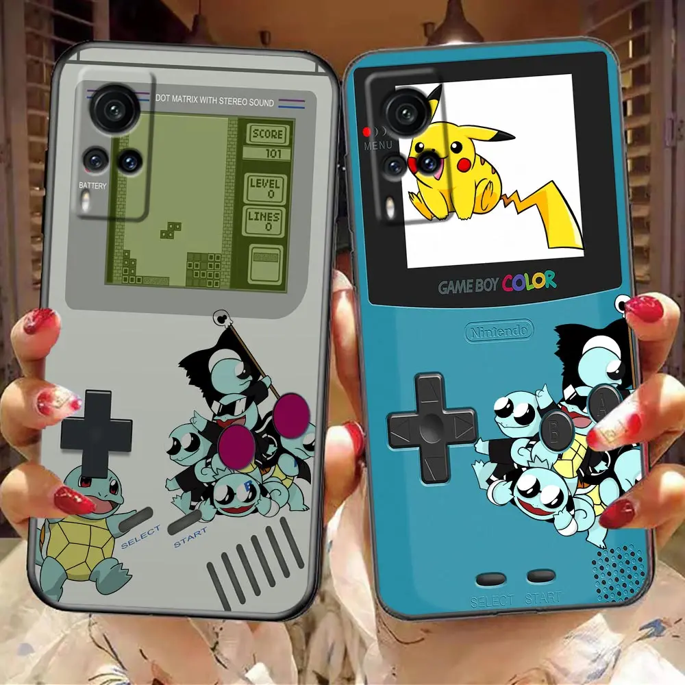

Cartoon Game-Boy P-Pokemon Capa Case For VIVO X90 X80 X70 X50 X27 X23 X20 Plus V27 V25 V23 V23E V21 V21E V20 V19 V17 Pro 5G Case