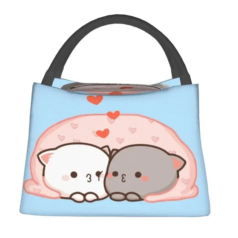 Сумка для обеда с изображением кошки мочи персика и Гомы