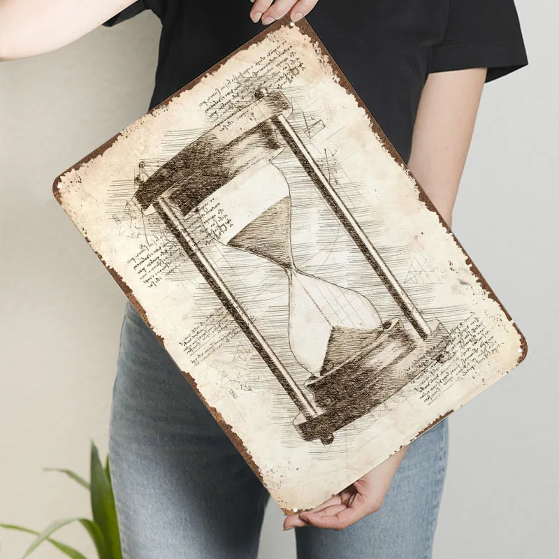 

Металлическая табличка Да Винчи