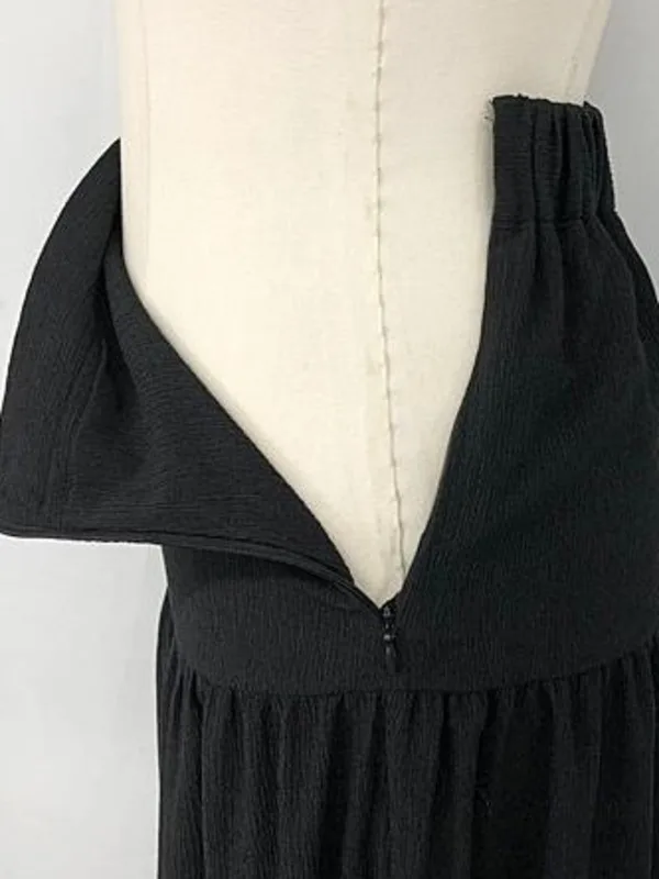 Корейская летняя версия 2024 новая ретро сексуальная длинная юбка с боковым