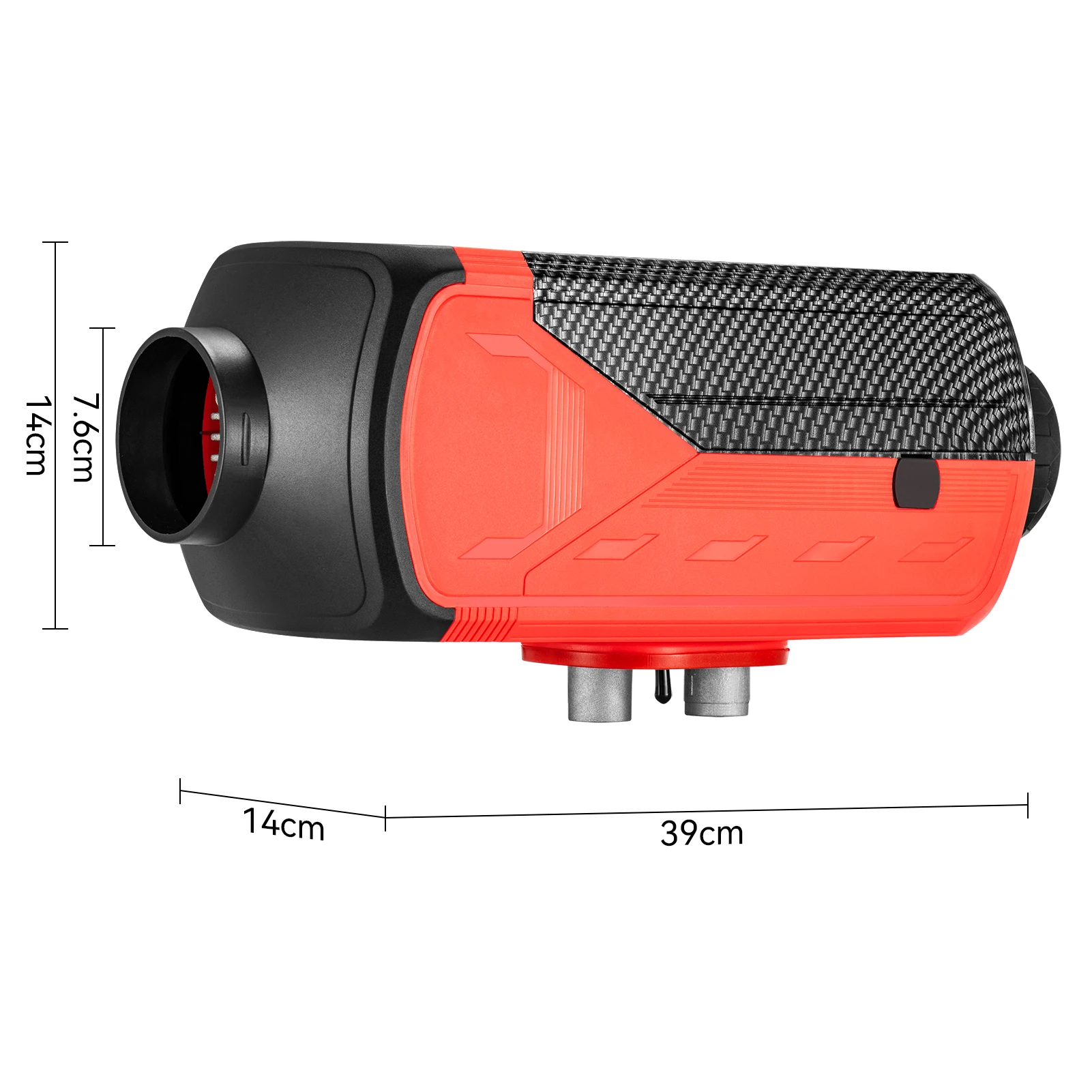 5KW/8KW Воздухонагреватель 12V Парковочный обогреватель Красный корпус ЖК-дисплей