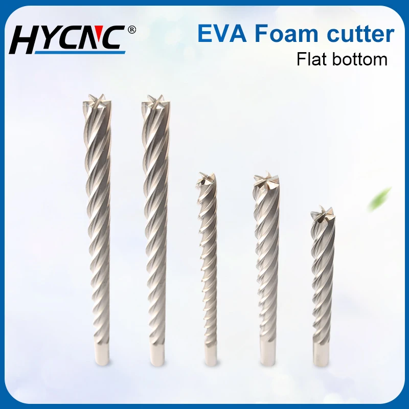 

Flat Head EVA Carving Tool Foam Cutting End Mill Cnc Router Shape Machining Drill Bit For Milling Machine EPS Foam Cutting Tool