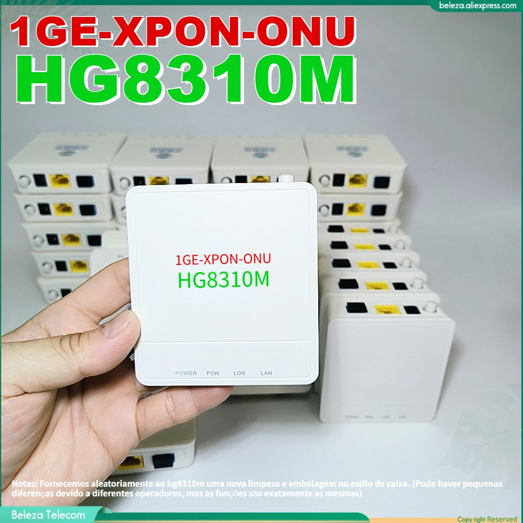 Cena 9 Sztuk/18 Sztuk 100% Oryginalny HG8310M 1GE-XPON ONU Most GXPON GE ONT Nowa Obudowa Refurnished X1Lan FTTH Używane Urządzenie Modemowe