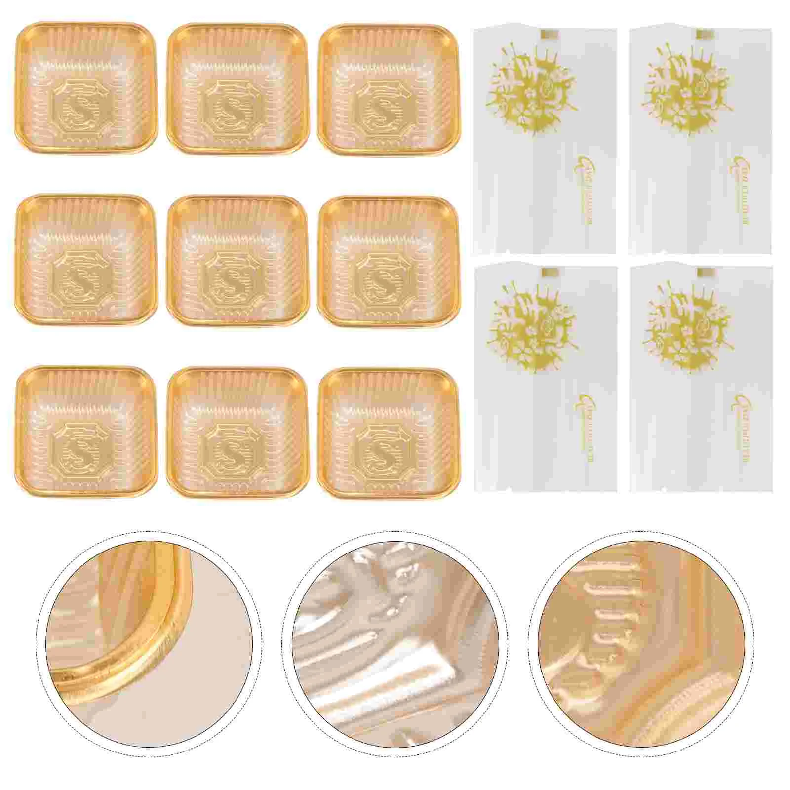 

Cake Box Cupcake Mini Holder Moon Clear Packing Bakery Bag Boxesegg Yolk Puff Muffin Dome Dessert Container Tray Sealing Case