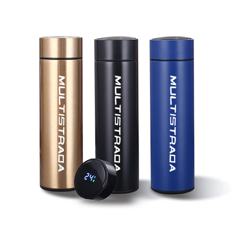 Автомобильный стиль умный светодиодный термос с дисплеем температуры кружка 500