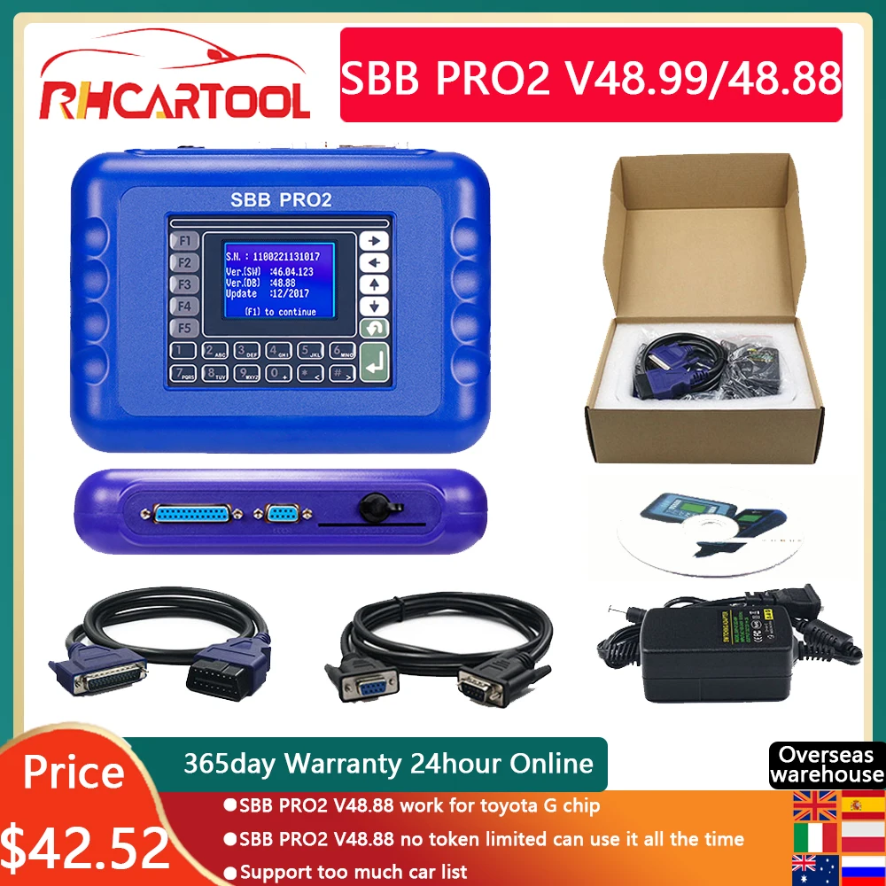 Автомобильные аксессуары OBD2 SBB Pro2 V48.88 V48.99 V33.02 V46.02 + Mini Zedbull Auto программатор ключей