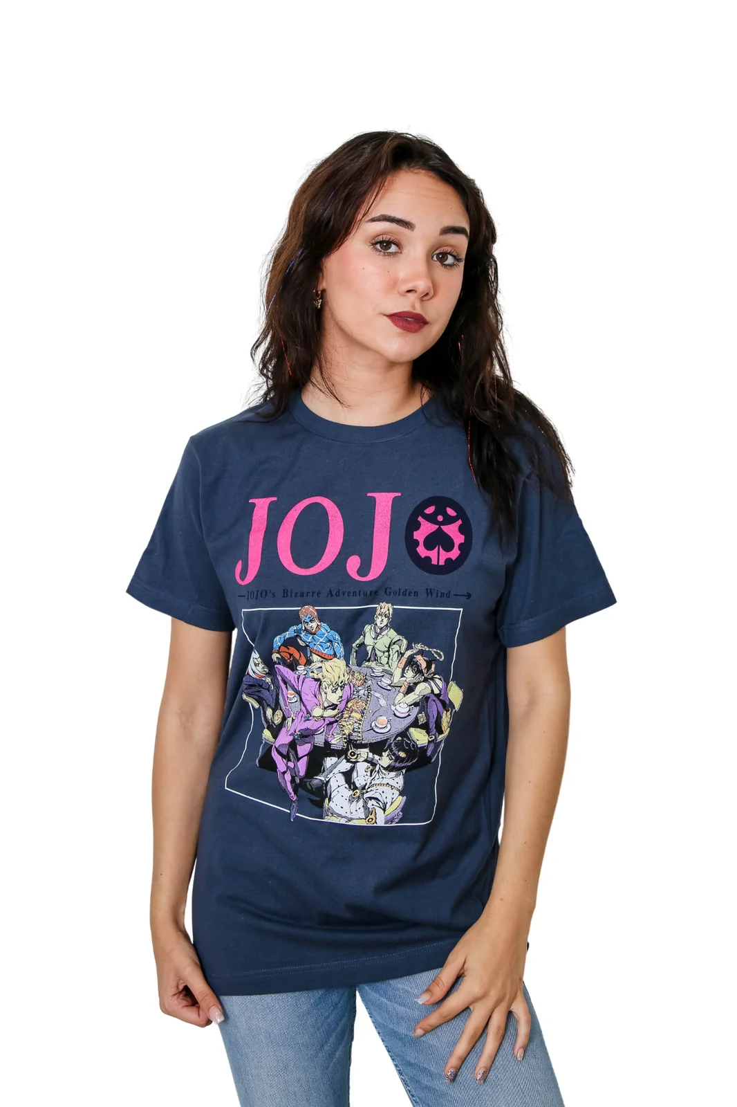 Джоджо Необычные Приключения S4 Главная группа аниме взрослая футболка