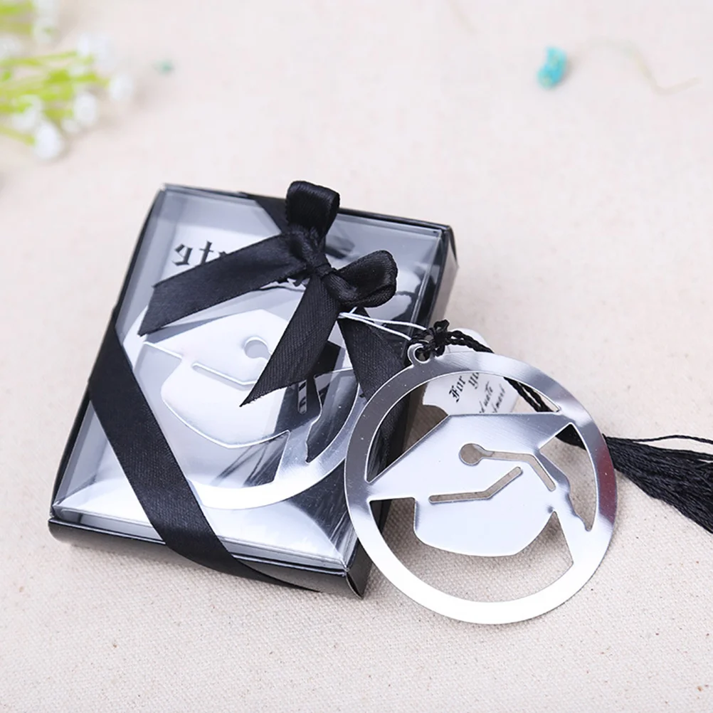 

Graduationdoctoral Shaped Cap Gifthatmetal Page Marker Souvenir Gifts Students Party Theme Decoration Favors Markers Book Mark